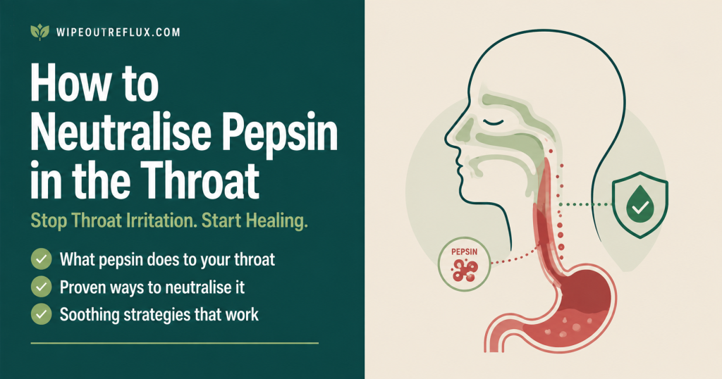 how to neutralise pepsin in the throat