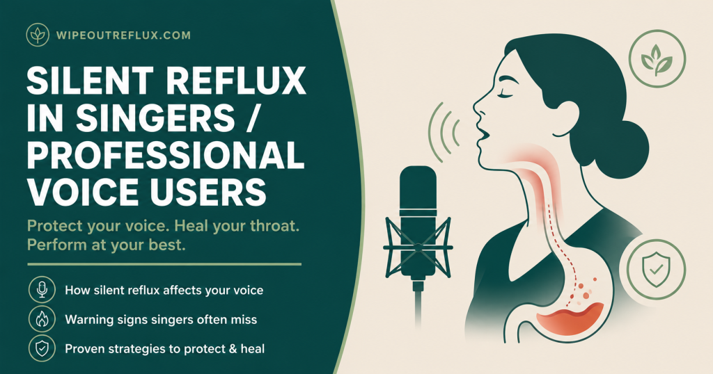 Silent reflux in singers professional voice users