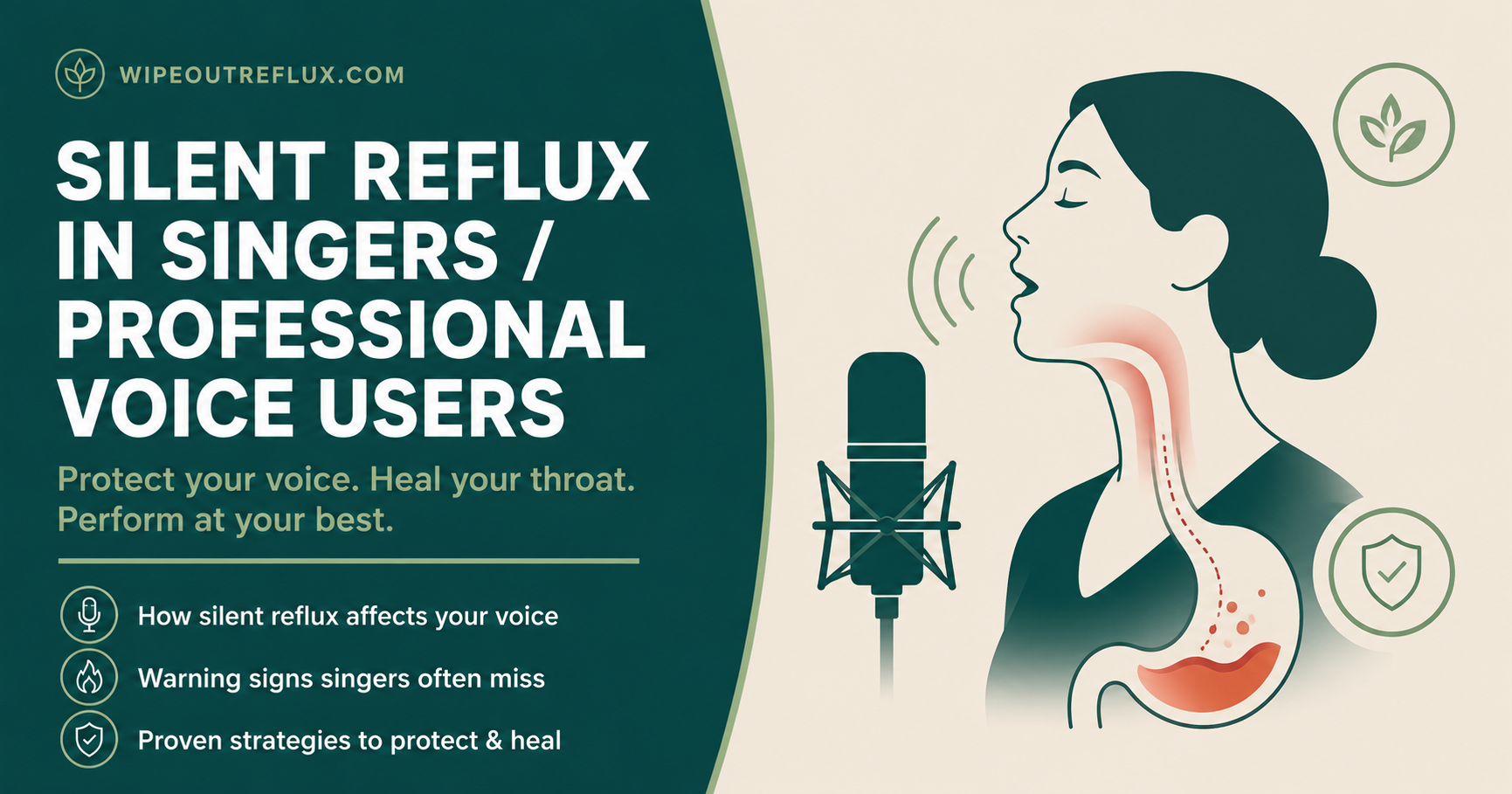 Silent reflux in singers professional voice users