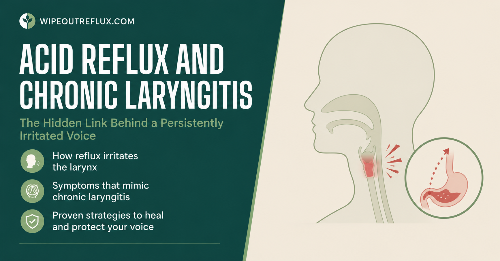 Acid Reflux and Chronic Laryngitis: Vocal Cord Changes