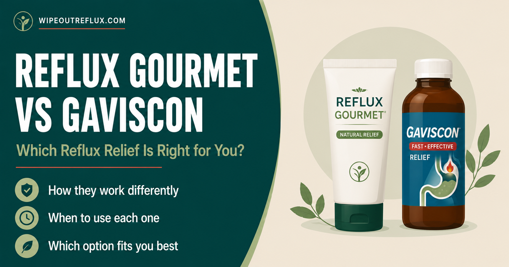 reflux gourmet vs gaviscon