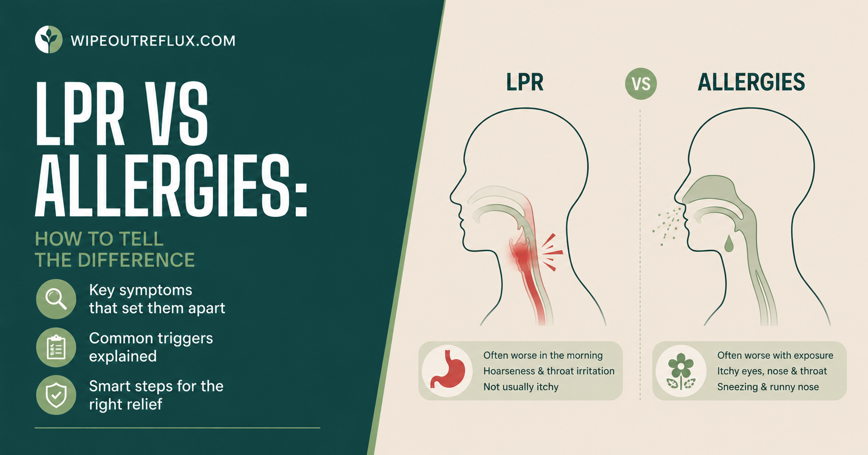 LPR vs Allergies: How to Tell the Difference in Symptoms