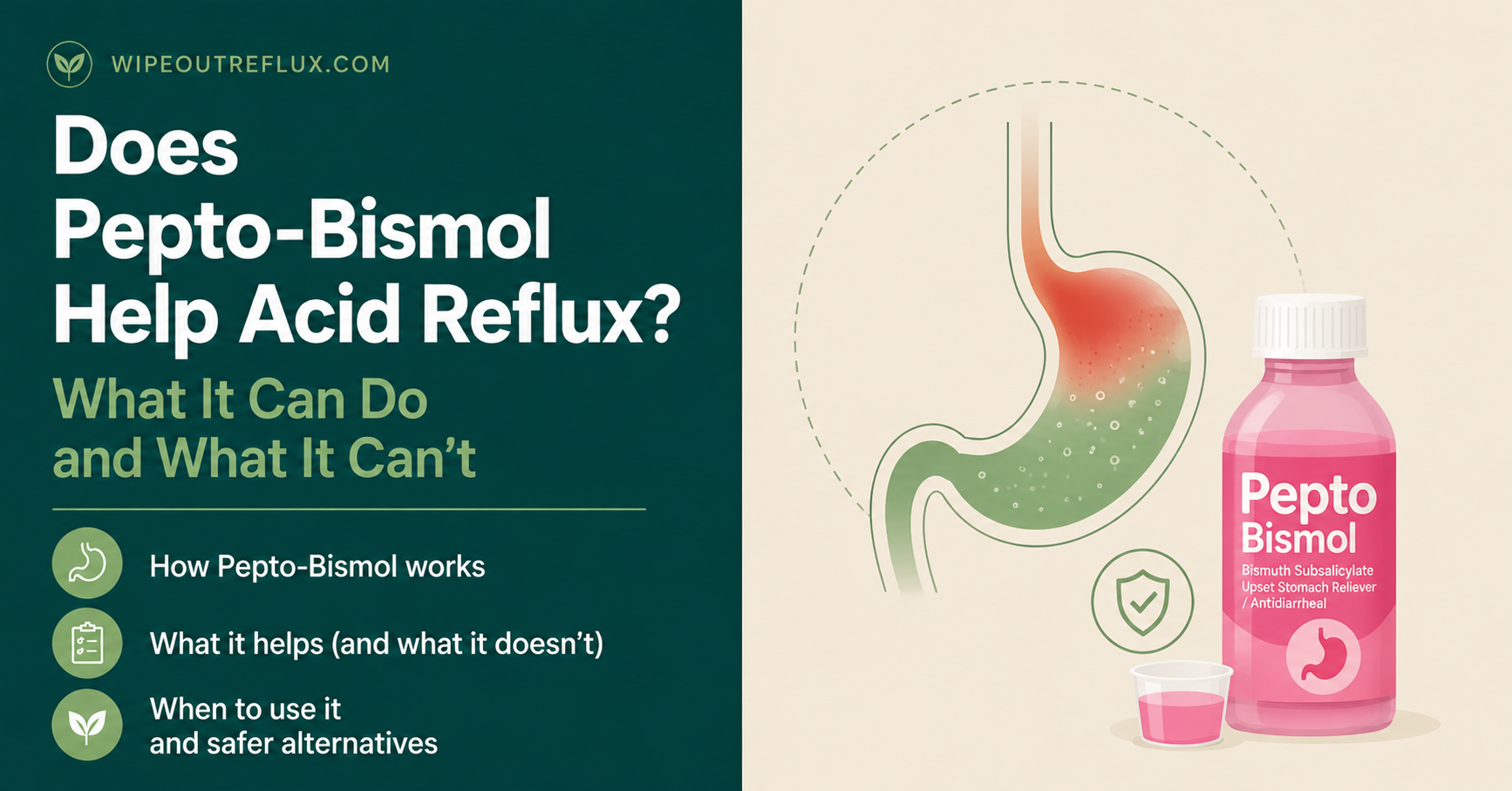 Does Pepto-Bismol Help Acid Reflux? (Probably Not)