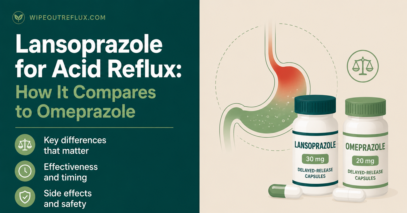 Lansoprazole for Acid Reflux: How It Compares to Omeprazole