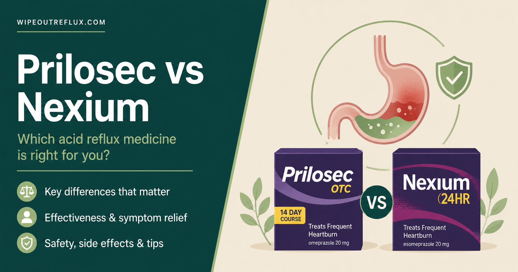 Prilosec vs Nexium
