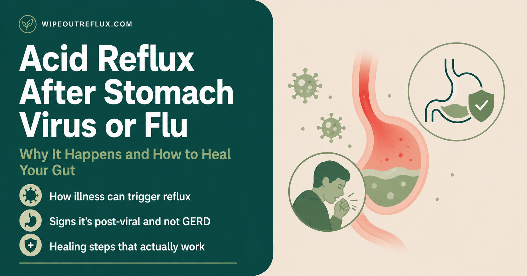 acid reflux after flu