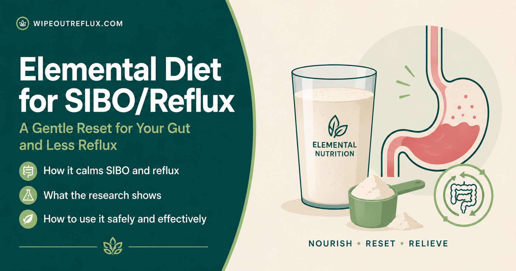 elemental diet for sibo reflux