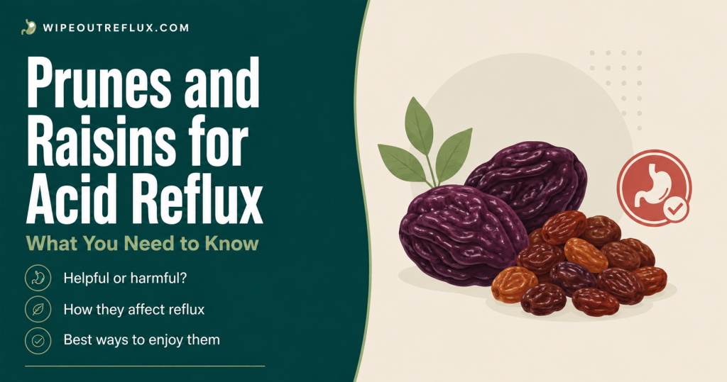 prunes and raisins for acid reflux