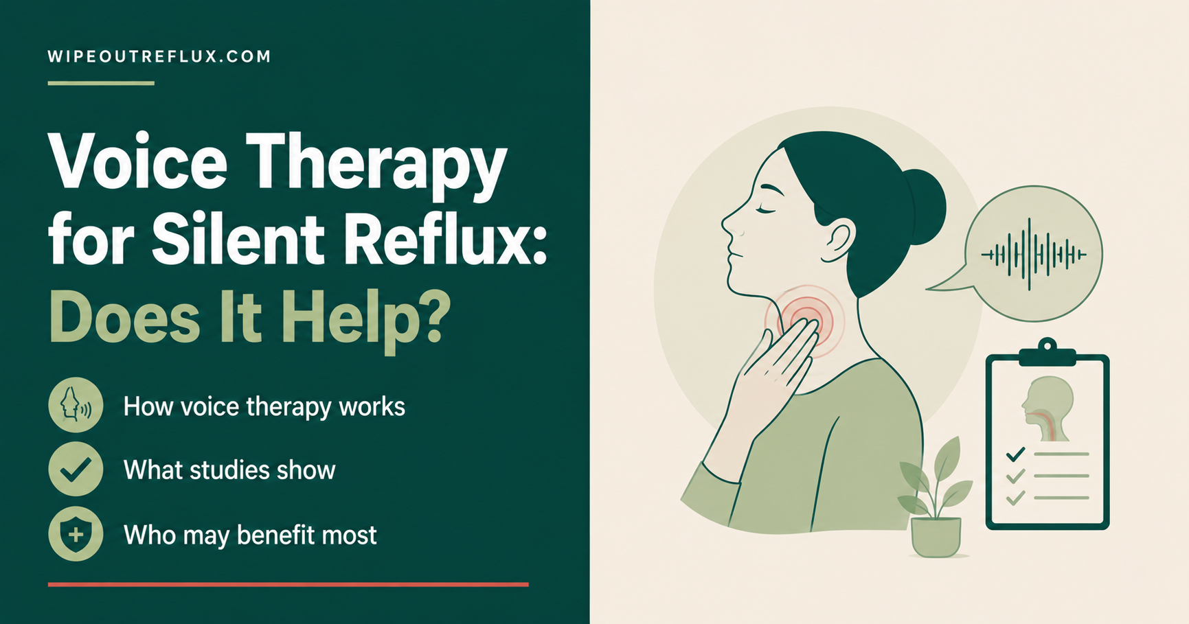 voice therapy for silent reflux