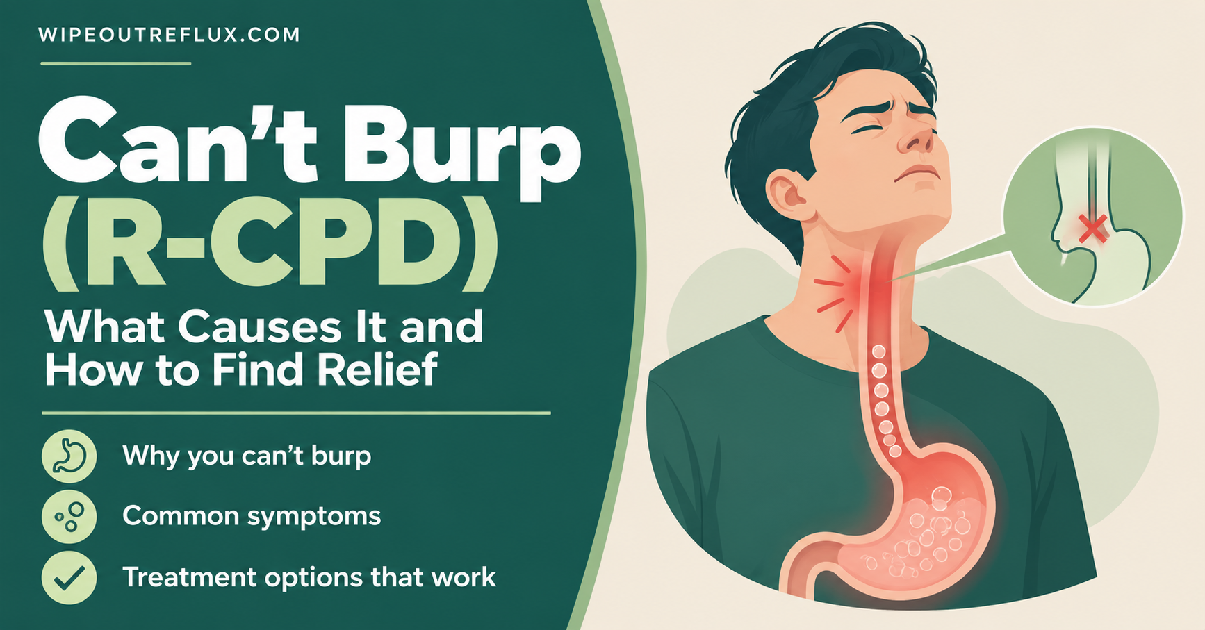 Can't burp (R-CPD)