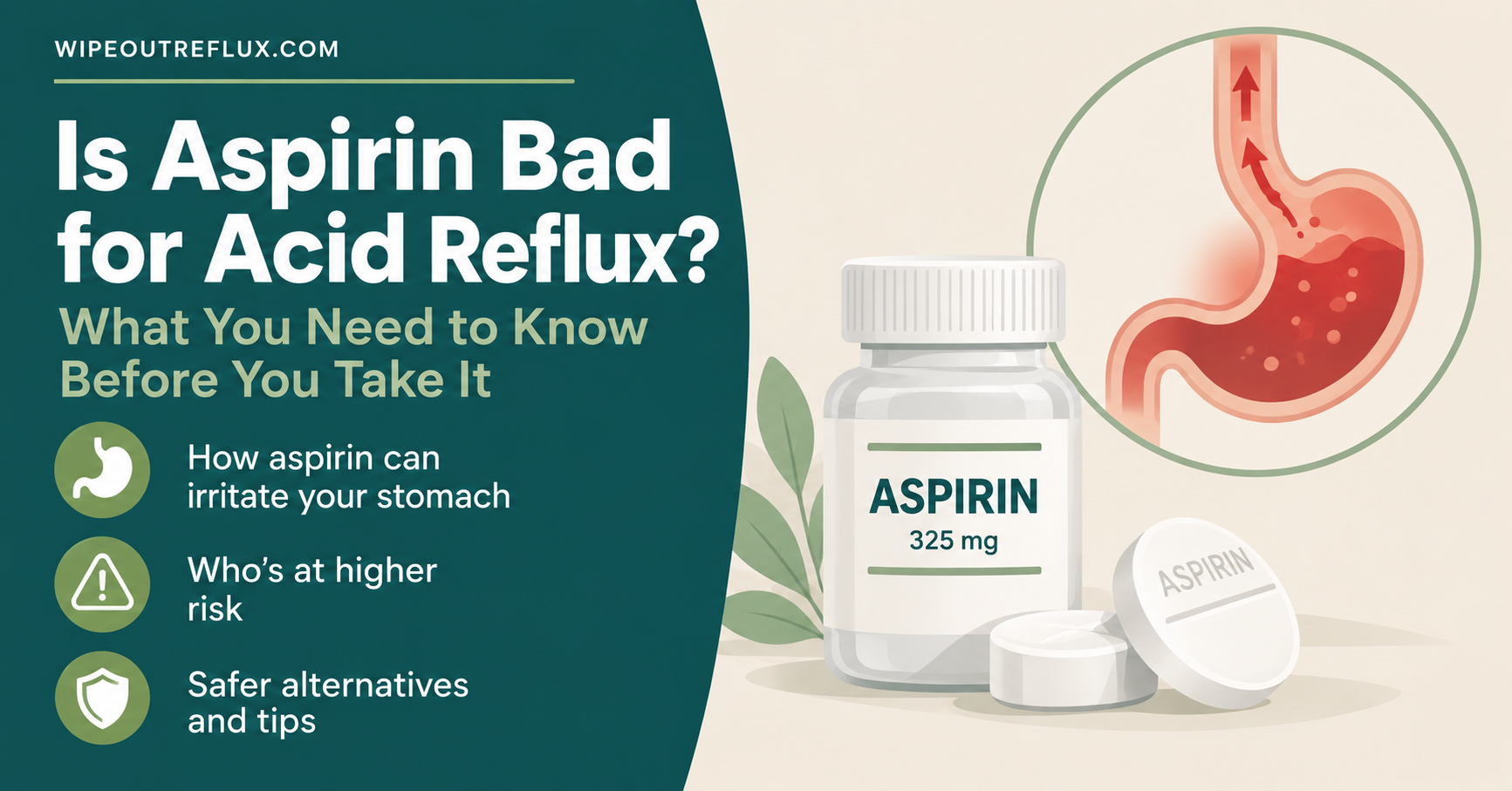 Is aspirin bad for acid reflux