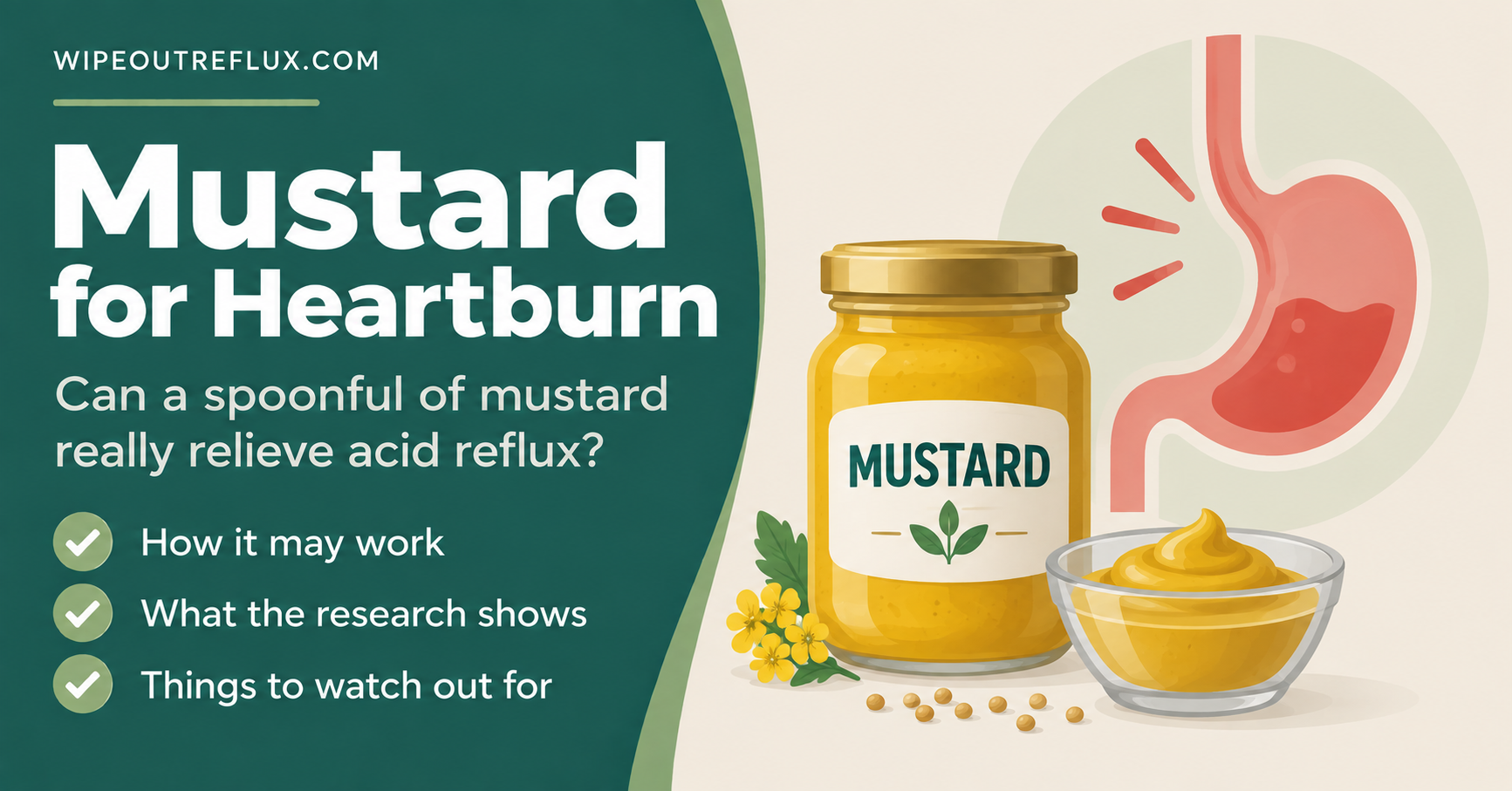 Mustard for heartburn
