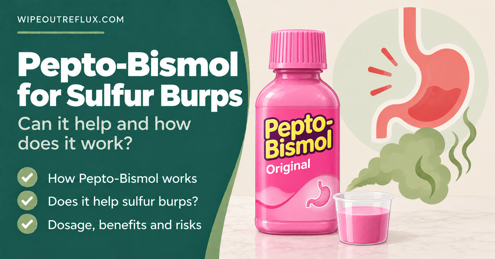 Pepto-Bismol for sulfur burps