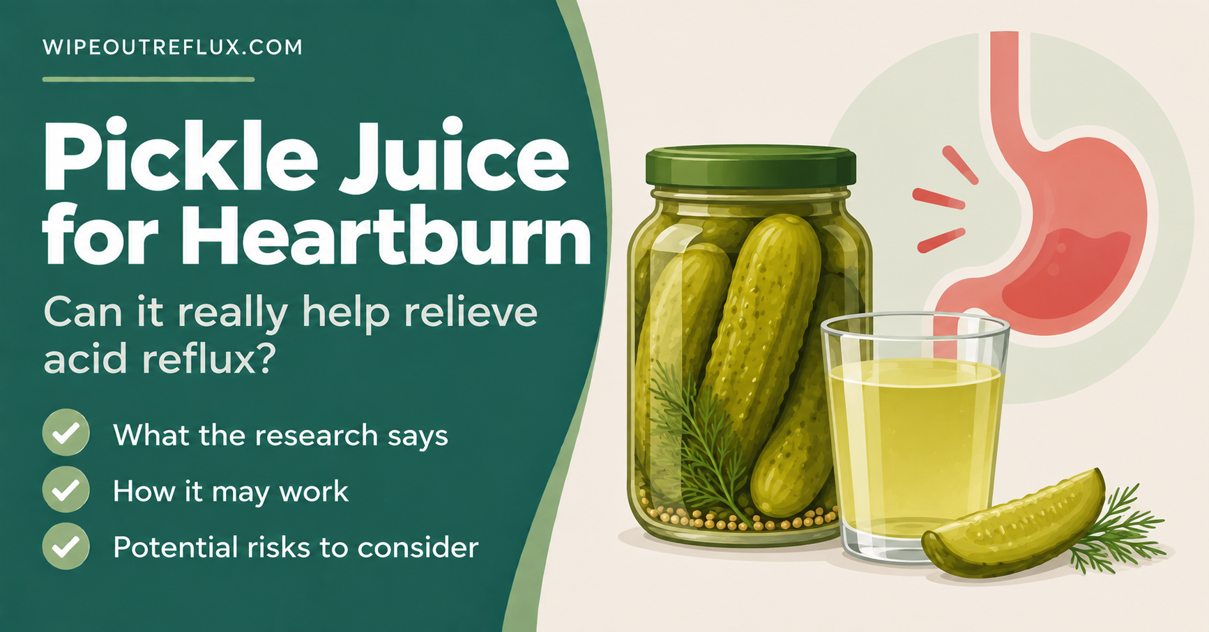 Pickle juice for heartburn