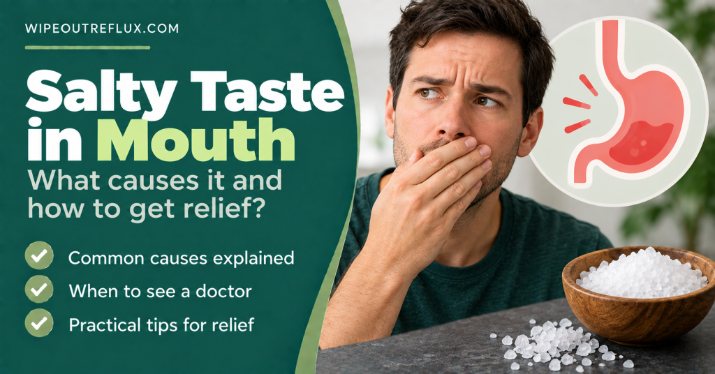 Salty taste in mouth