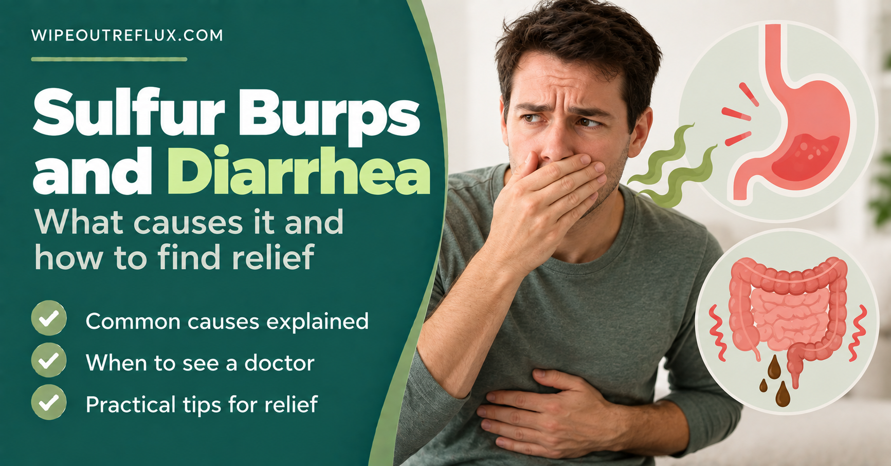 Sulfur burps and diarrhea