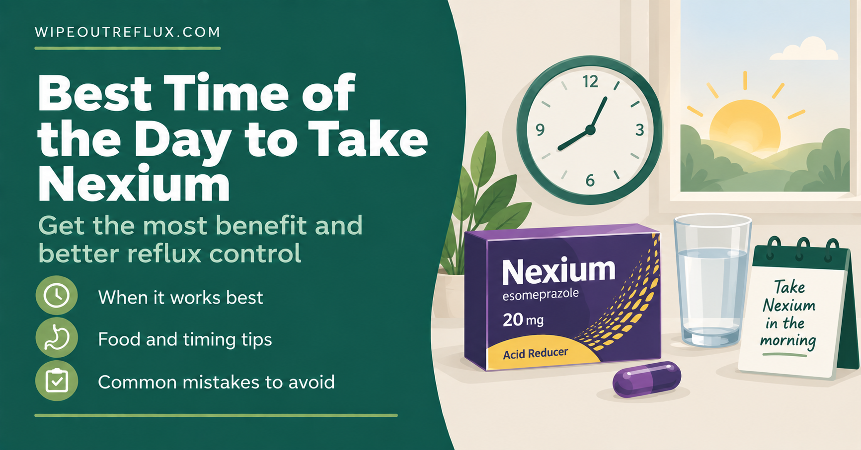 Best Time of Day to Take Nexium (Esomeprazole)