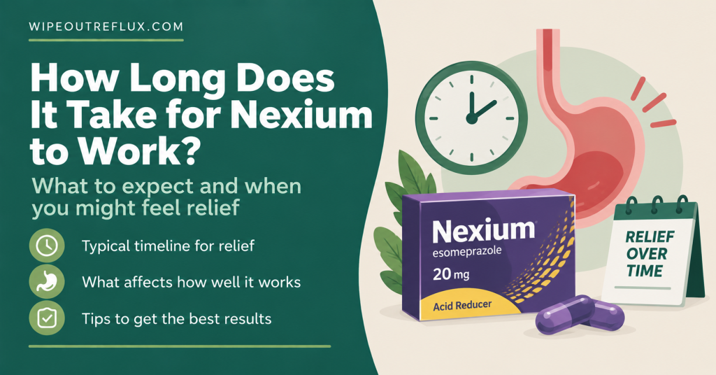 how long does it take for nexium to work