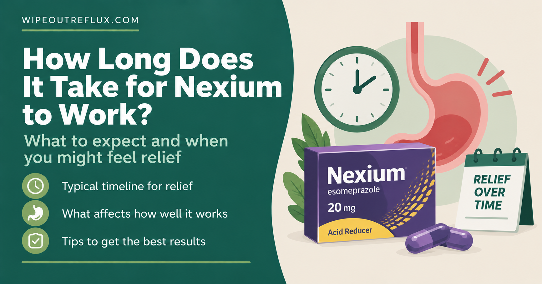 how long does it take for nexium to work
