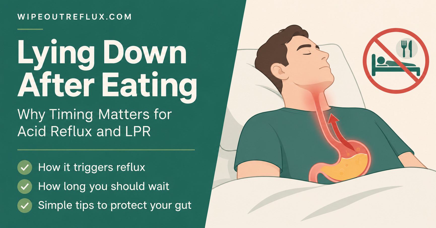lying down after eating