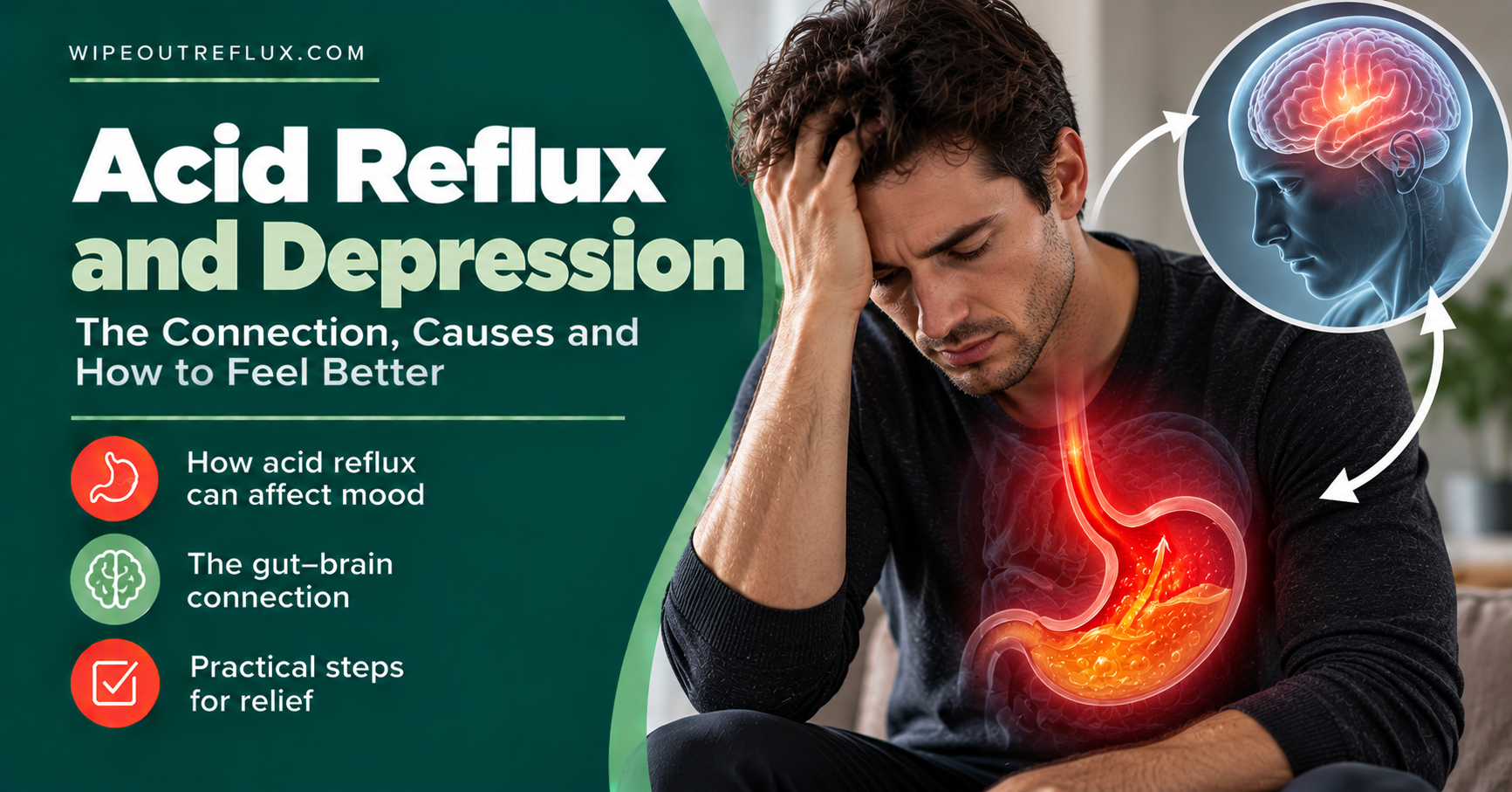 Acid reflux and depression