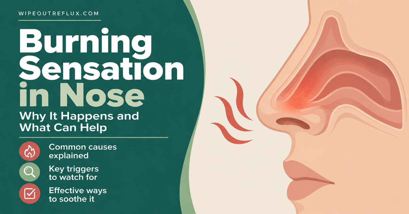 Burning sensation in nose