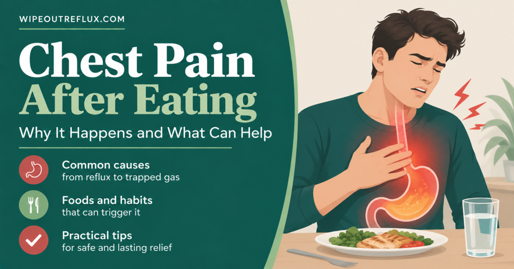 Chest pain after eating