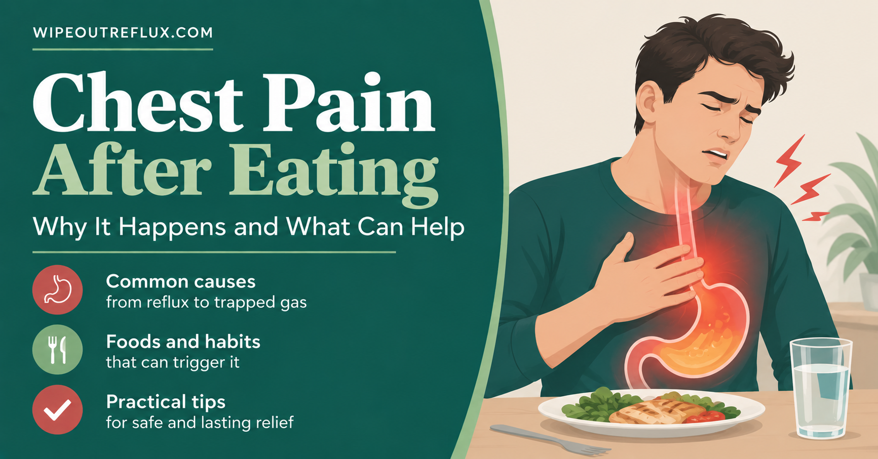 Chest pain after eating