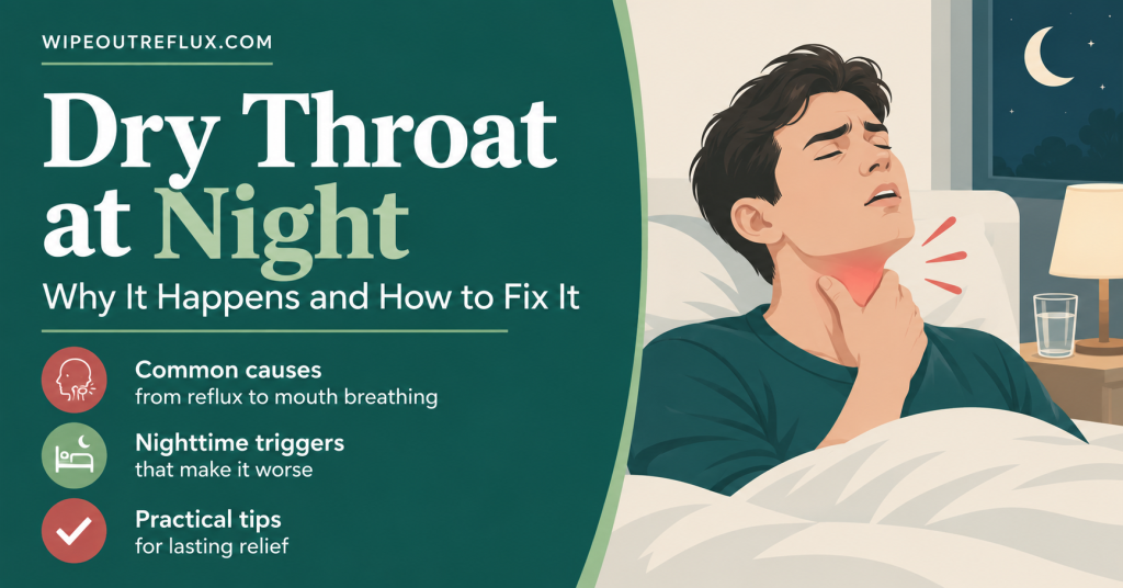 Dry throat at night