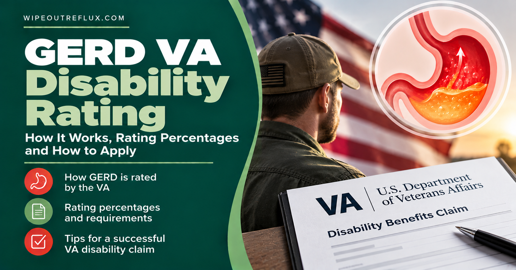 GERD VA disability rating