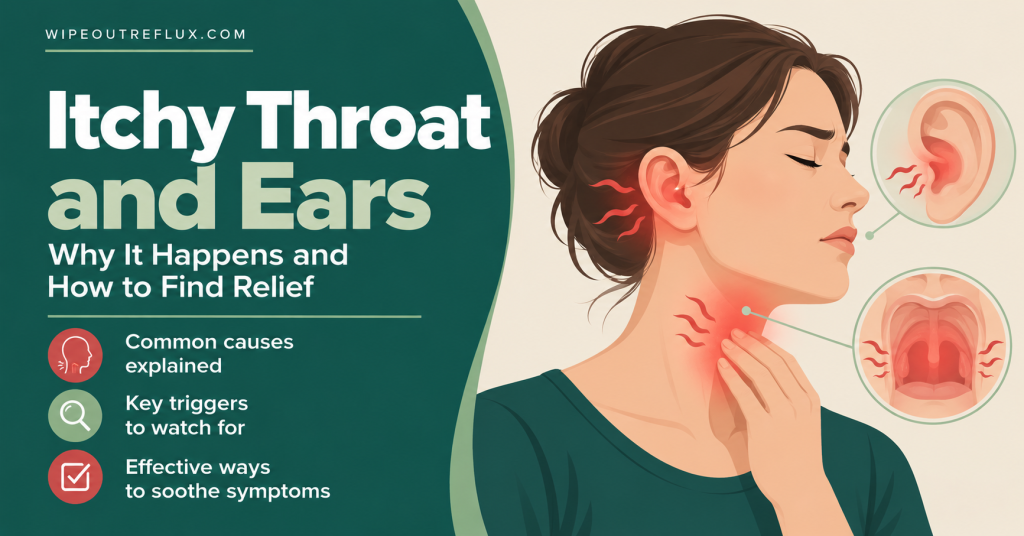 Itchy throat and ears