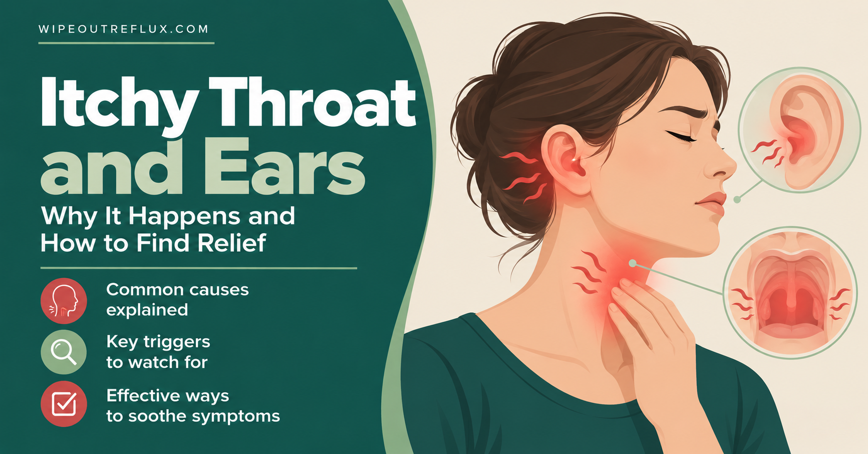 Itchy throat and ears