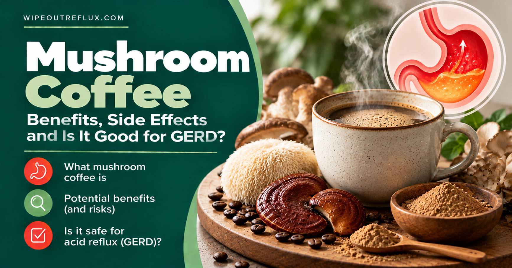 Mushroom coffee