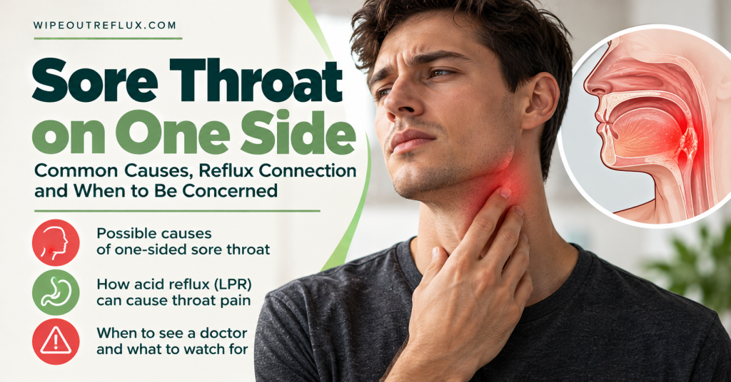 Sore throat on one side