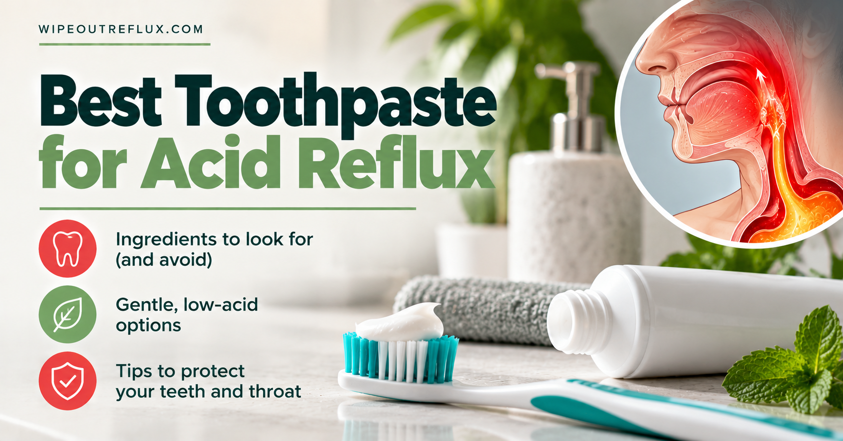 Best Toothpaste for Acid Reflux, GERD & LPR